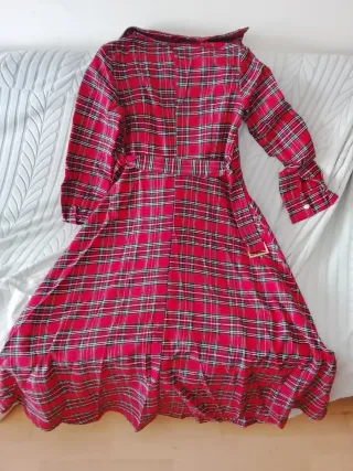 Vestido de cuadros rojo