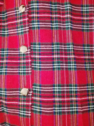 Vestido de cuadros rojo