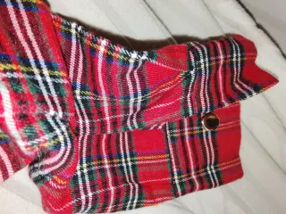 Vestido de cuadros rojo