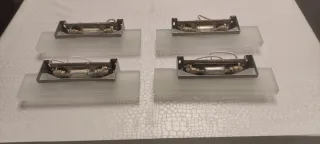 Apliques de pared LED plateados
