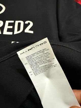 Felpa Dsquared2 nera uomo