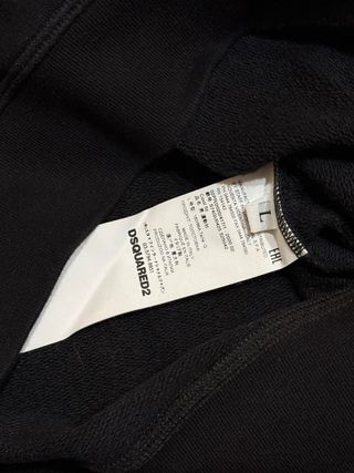 Felpa Dsquared2 nera uomo