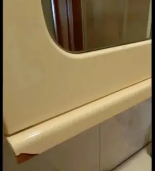 Armario de baño madera y cristal