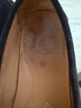 Zapatos náuticos de ante azul