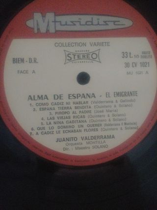 Vinilo El Emigrante - Juanito Valderrama