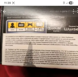 Assasins'creed Black Edition's ps 3