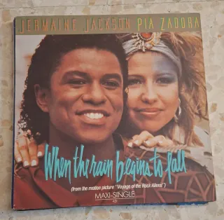 Vinilo Jermaine Jackson Pia Zadora When the rain b