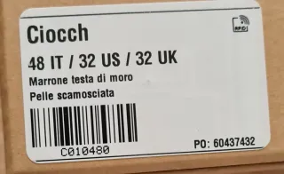 Cintura Velasca Ciocch 48 Pelle Scamosciata