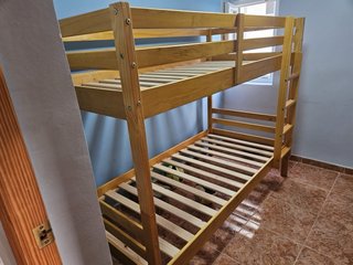 Litera doble madera pino maciza