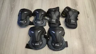 Patines en línea Fila negros y rojos. Talla 43