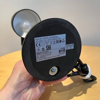 Lámpara IKEA Lovmanad Negra