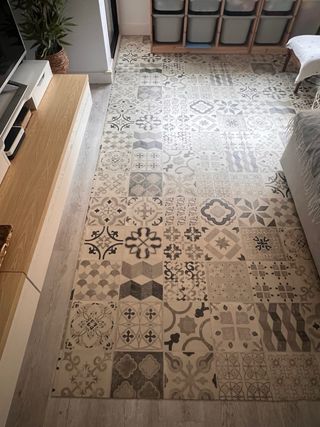 Suelo vinilo diseño hidráulico 200x300