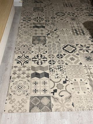 Suelo vinilo diseño hidráulico 200x300