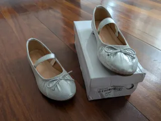 Bailarinas plateadas talla 37