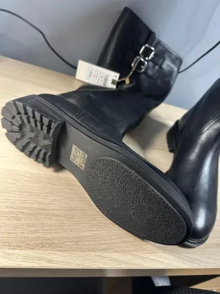 Botas altas piel talla 39