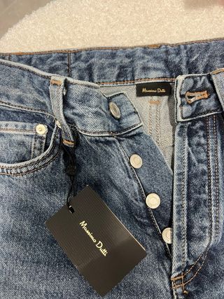 Massimo Dutti Vaqueros Wide Leg Talla 34