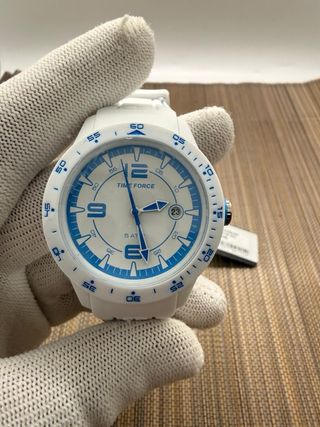 Reloj TIME FORCE TF4154L03 Blanco y Azul