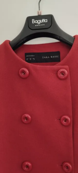 Cappotto corto donna Zara rosso