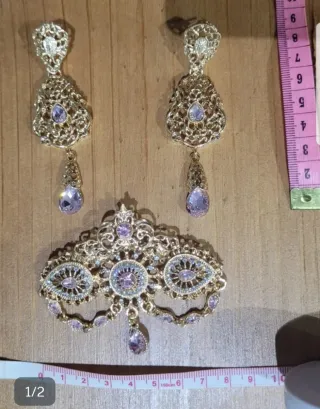 Conjunto Aderezo Rosa Nuevo