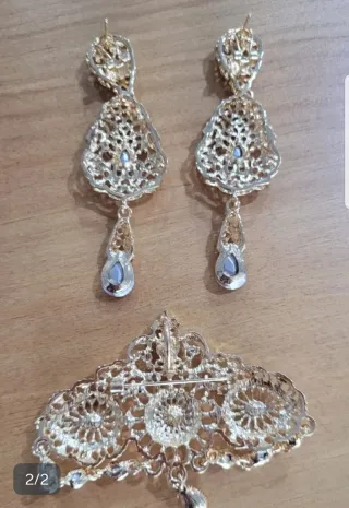 Conjunto Aderezo Rosa Nuevo