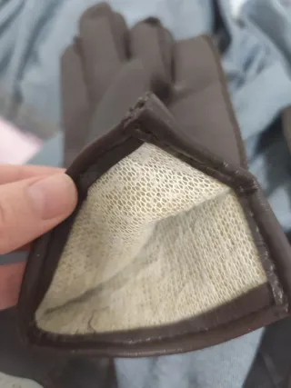 Guantes de cuero marrones Boy's