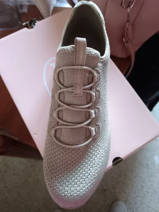 Scarpe donna beige e oro