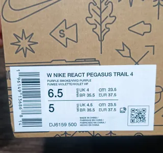 T37.5 envío incluido!! NIKE REACT PEGASUS TRAIL 4