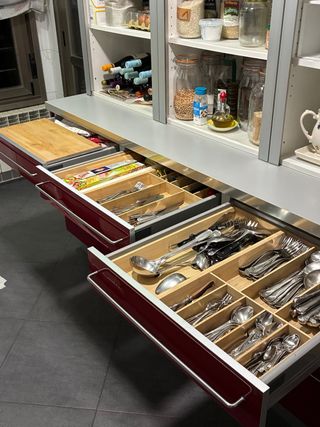 Alacena/Aparador Cocina  guinda y Gris