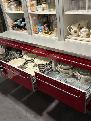 Alacena/Aparador Cocina  guinda y Gris