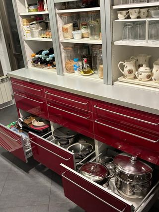 Alacena/Aparador Cocina  guinda y Gris