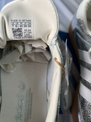 Adidas Samba Plata/Blanco