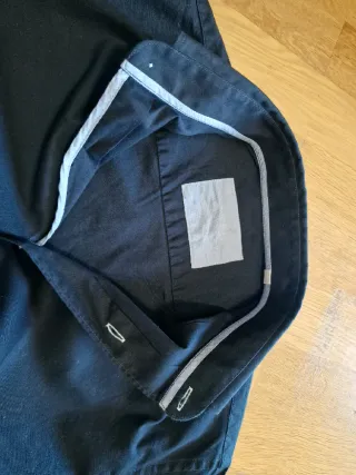 Camicia uomo cotone blu tg. M