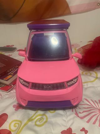 Coche Descapotable Barbie Rosa
