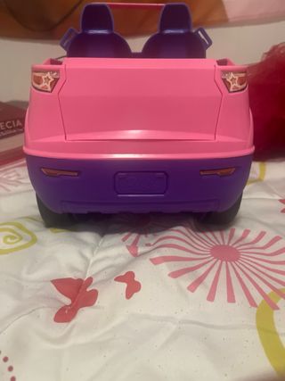 Coche Descapotable Barbie Rosa