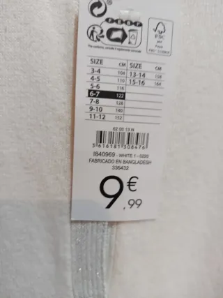 Rebeca niña punto ceremonia 6-7 años