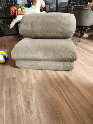 Sillón Zara Home pana plegable individual