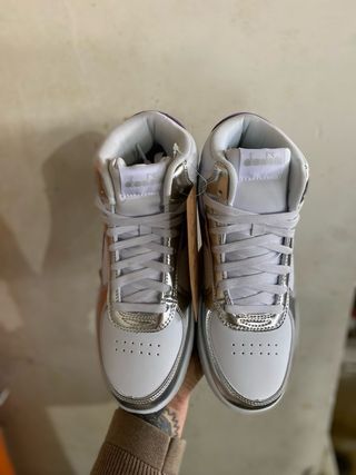 Sneakers Diadora Donna Taglia 39 Bianche Argento