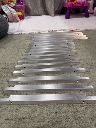 Tiradores cocina metal plateado