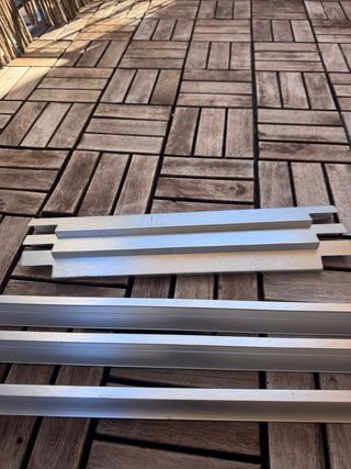 Tiradores cocina metal plateado