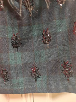 Top fiesta con plumas