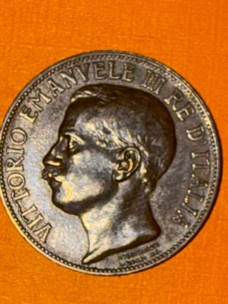 Moneda Italia 10 Centésimos 1911 Vittorio Emanuele