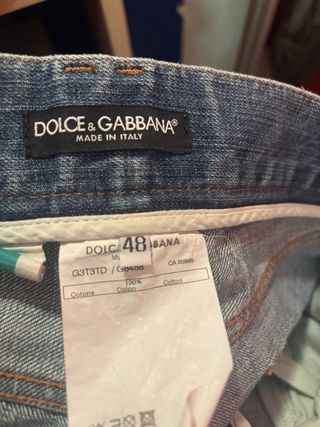 Jeans Dolce & Gabbana Vintage Y2K Blu