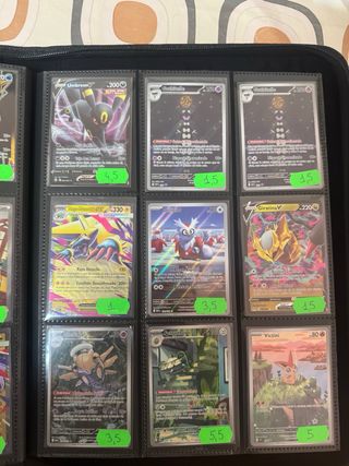 Cartas Pokémon variadas