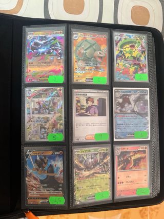 Cartas Pokémon variadas