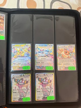 Cartas Pokémon variadas
