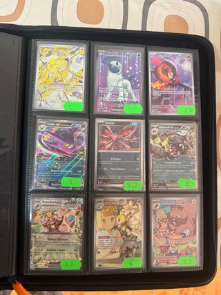 Cartas Pokémon variadas