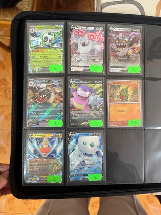 Cartas Pokémon variadas