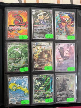 Cartas Pokémon variadas