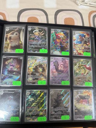 Cartas Pokémon variadas en ESPAÑOL