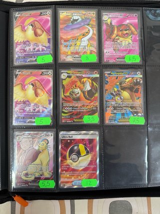 Cartas Pokémon variadas en ESPAÑOL